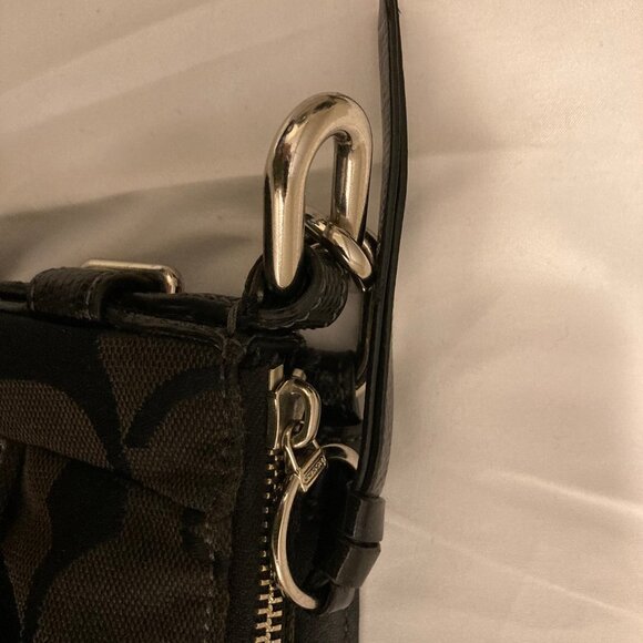 Coach dark brown and black Monogram Hobo Bag - Picture 8 of 8